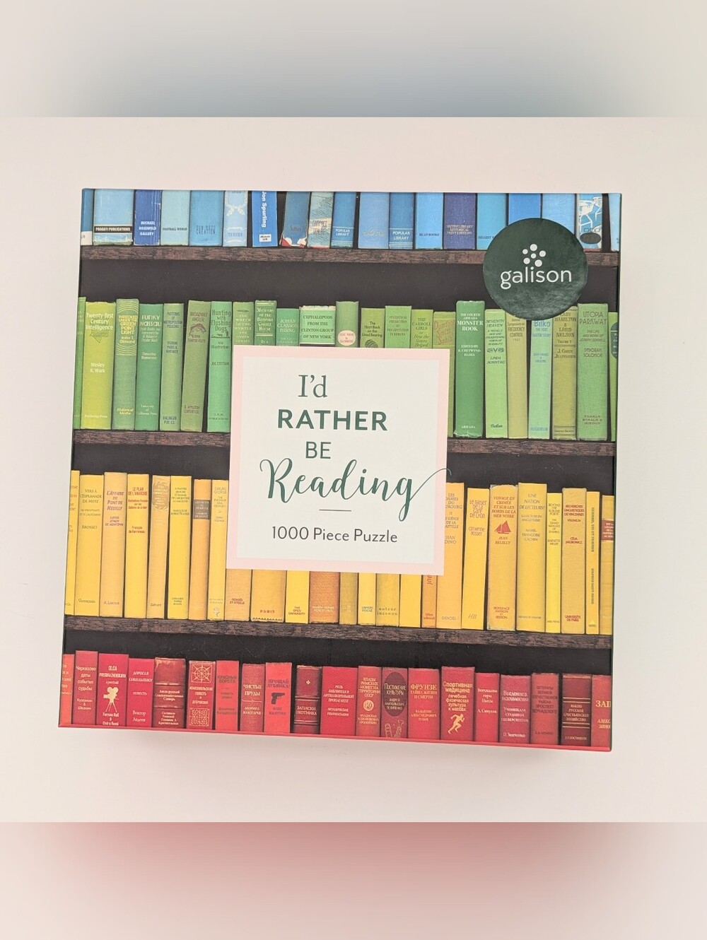 NEW Galison 'I'd Rather Be Reading' 1000-Piece Puzzle